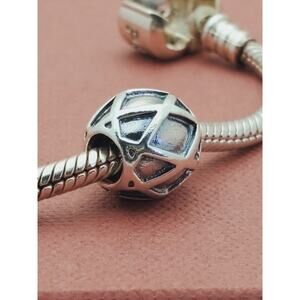Authentic Pandora Sterling Spider Web Charm #79016
